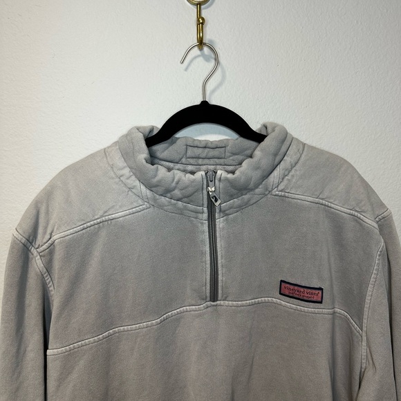 Vineyard Vines Men's Light Gray Zip-Up Sweater - Picture 3 of 7